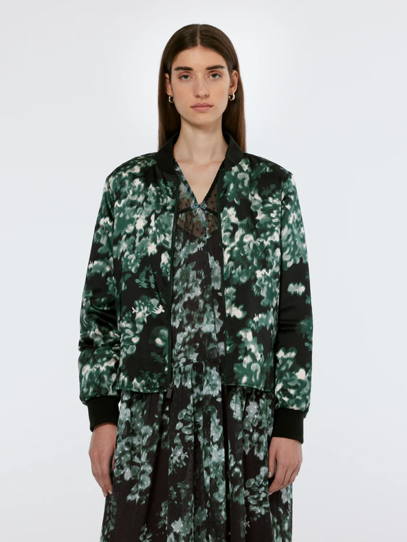 Scotch & Soda Зелен дамски бомбър с двустранно закопчаване Scotch & Soda