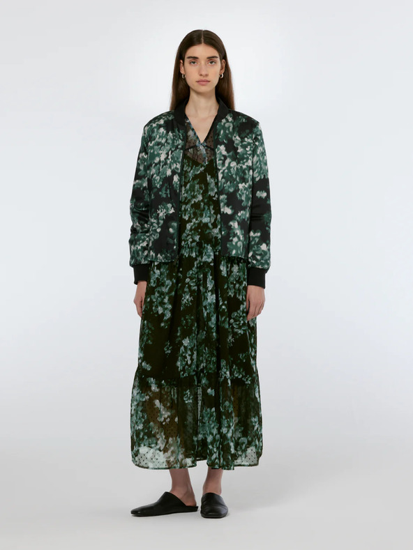 Scotch & Soda Зелен дамски бомбър с двустранно закопчаване Scotch & Soda