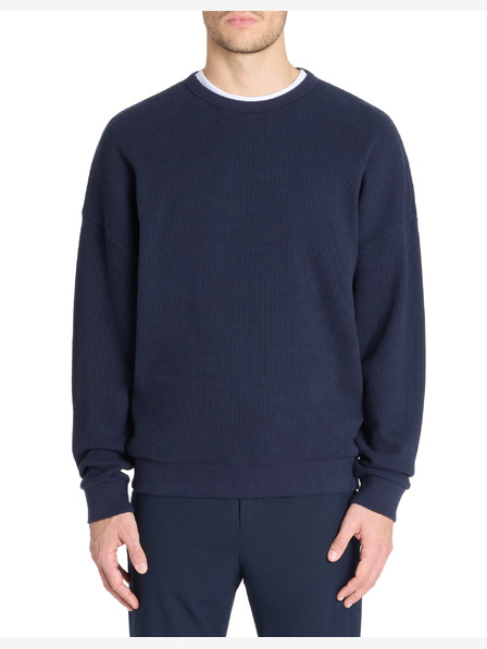 Celio Тъмносин мъжки пуловер Celio Lecrewwaff
