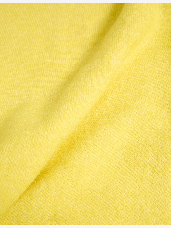 Marks & Spencer Свободен текстуриран пуловер от вълна алпака Marks & Spencer жълт