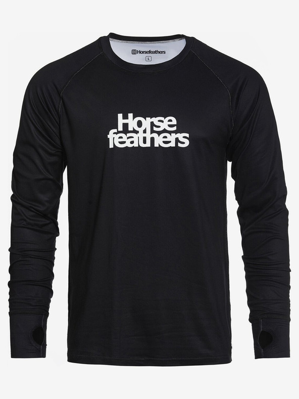 Horsefeathers Термотениска Riley - черна, размер L HORSEFEATHERS