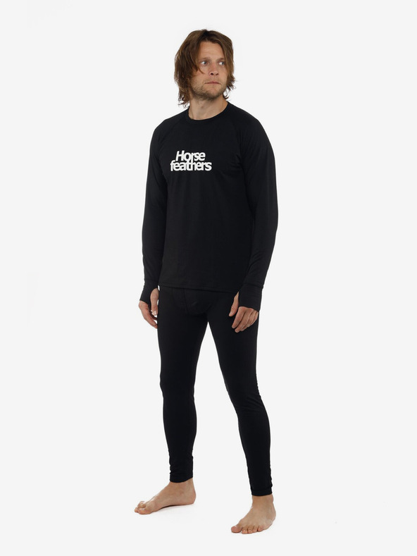 Horsefeathers Термотениска Riley - черна, размер L HORSEFEATHERS