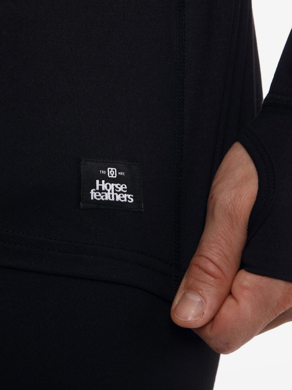 Horsefeathers Термотениска Riley - черна, размер L HORSEFEATHERS