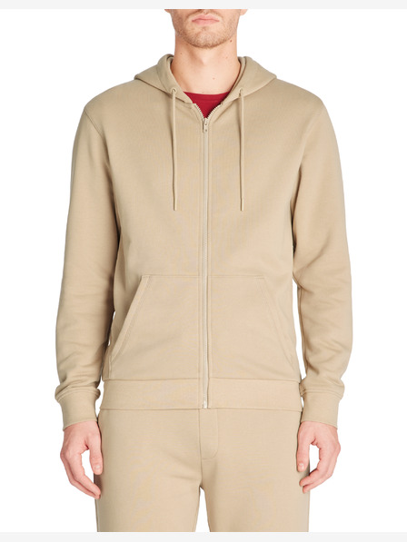 Celio Бежов мъжки суитшърт с цип Celio Fethree