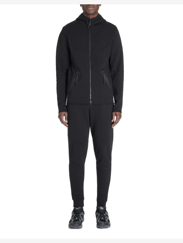 Celio Черен мъжки суитчър с цип и качулка Celio Lenewyoke