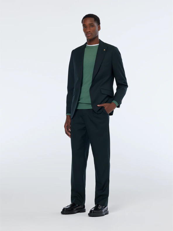 Scotch & Soda Мъжки тъмнозелен вълнен блейзър Scotch & Soda