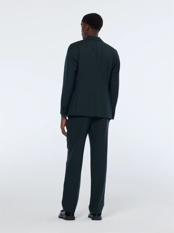 Scotch & Soda Мъжки тъмнозелен вълнен блейзър Scotch & Soda