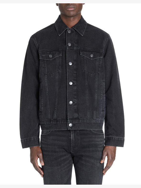 Celio Черно мъжко яке от деним Celio Gudens