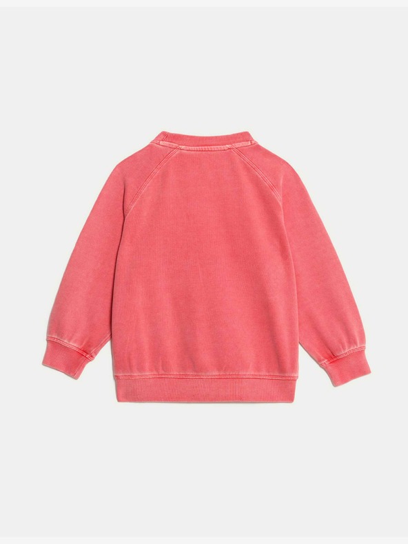 Marks & Spencer Суитшърт от чист памук с надпис "32" (2–8 години) Marks & Spencer червен