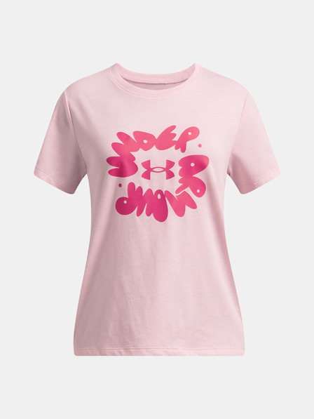 Under Armour Under Armour UA Bubble Wordmark SS Тениска за момичета