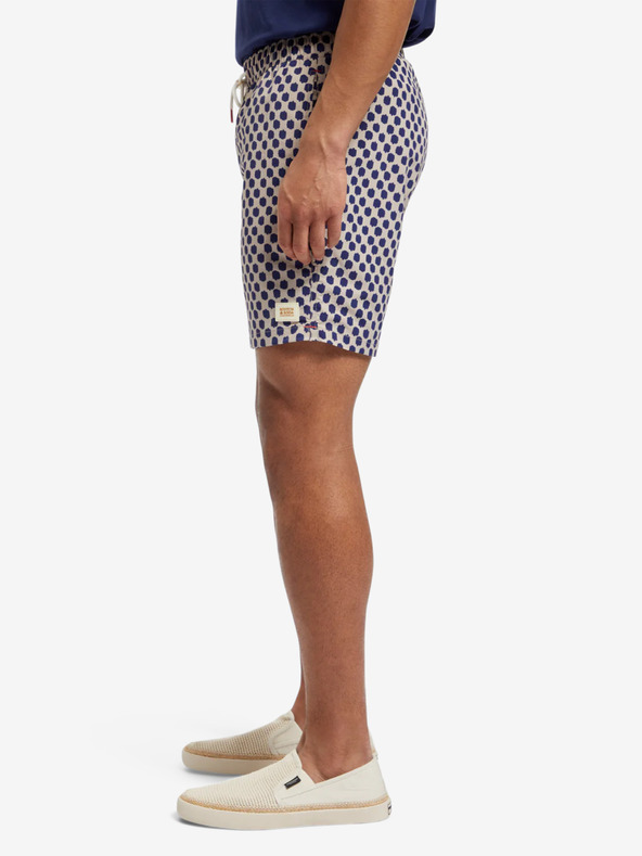 Scotch & Soda Сини и бежови мъжки шарени бански Scotch & Soda