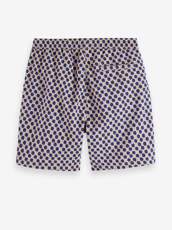 Scotch & Soda Сини и бежови мъжки шарени бански Scotch & Soda