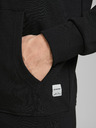 Jack & Jones Черна основна тениска с качулка Jack & Jones