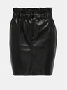 ONLY Черна дамска мини пола от изкуствена кожа ONLY Maiya
