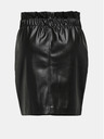 ONLY Черна дамска мини пола от изкуствена кожа ONLY Maiya