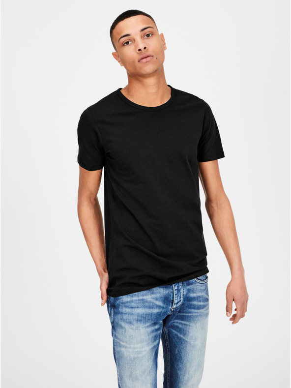 Jack & Jones Черна основна тениска Jack & Jones Basic