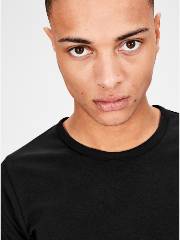 Jack & Jones Черна основна тениска Jack & Jones Basic