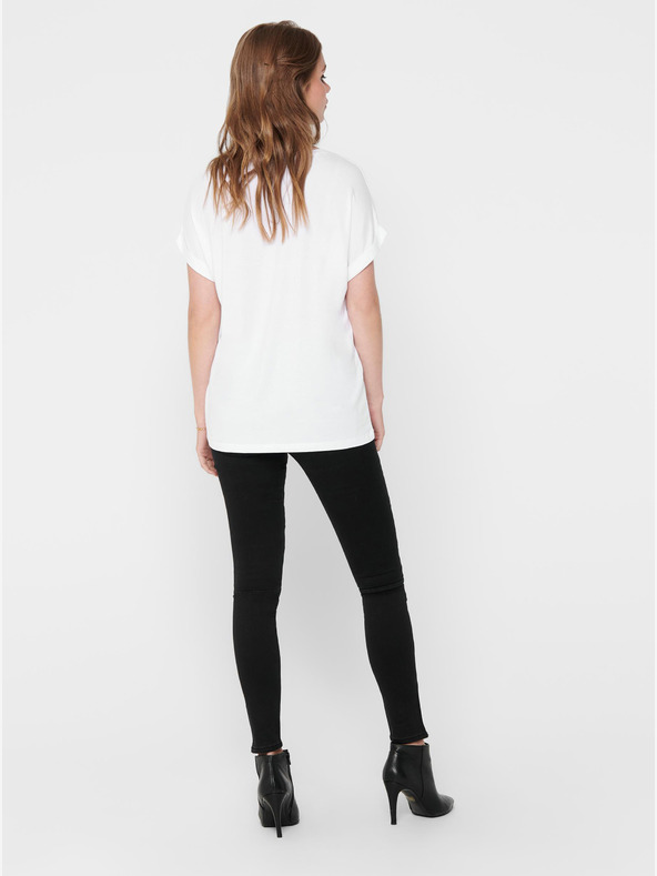 ONLY Бяла основна тениска ONLY Moster