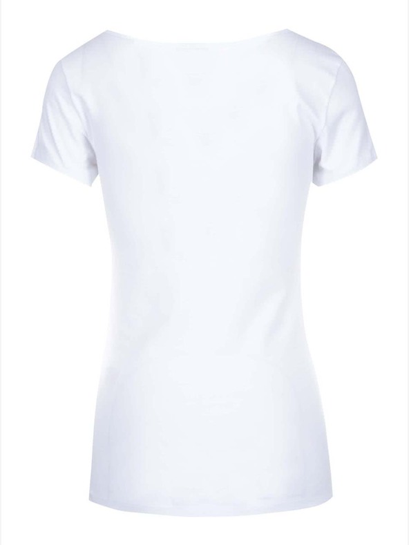 Vero Moda Бяла основна тениска с кръгло деколте VERO MODA Maxi My