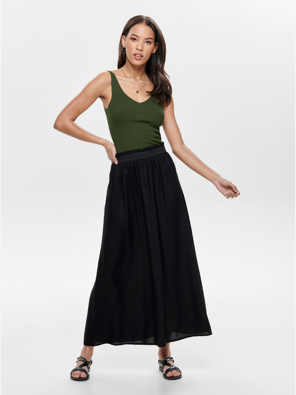 Jacqueline de Yong Тъмнозелена ребрована потник JDY Nanna