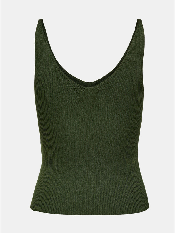 Jacqueline de Yong Тъмнозелена ребрована потник JDY Nanna