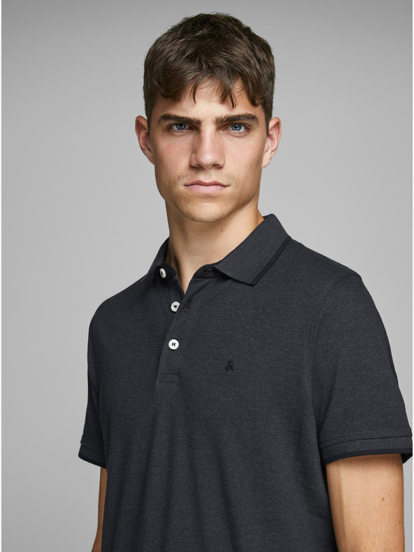 Jack & Jones Тъмно сива поло блуза Jack & Jones Paulos