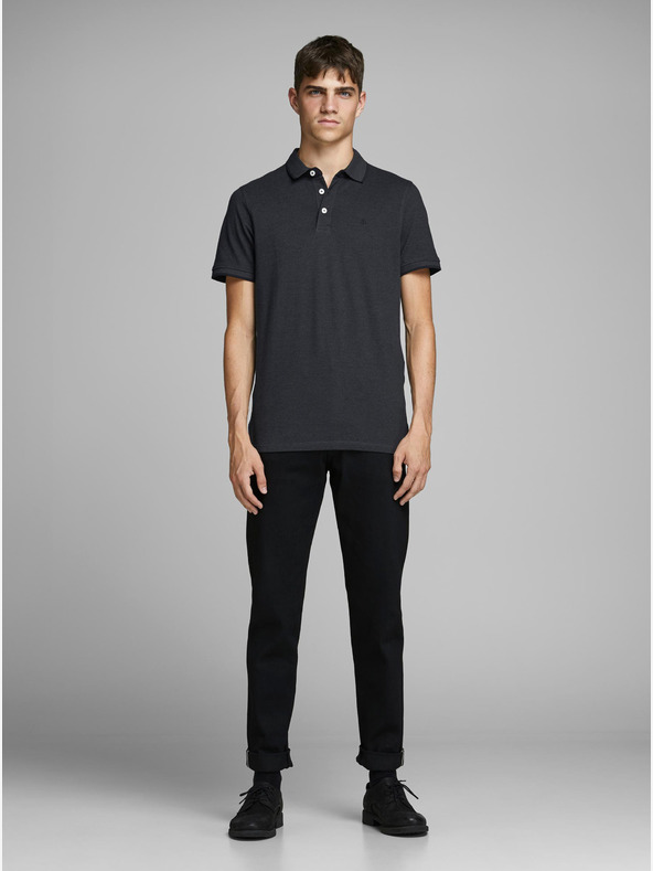 Jack & Jones Тъмно сива поло блуза Jack & Jones Paulos