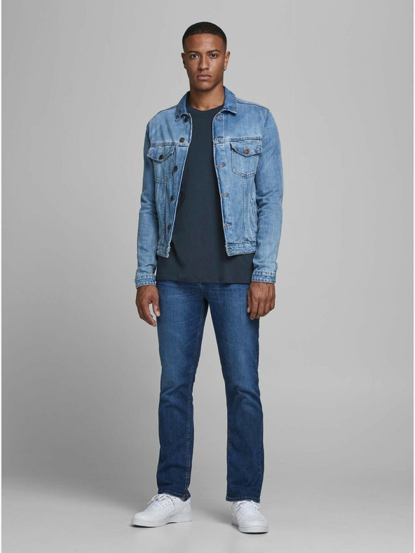 Jack & Jones Тъмносиня основна тениска Jack & Jones Organic