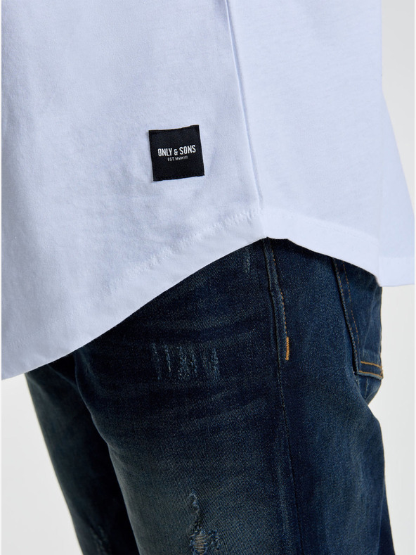 ONLY & SONS Бяла базова тениска ONLY & SONS Matt