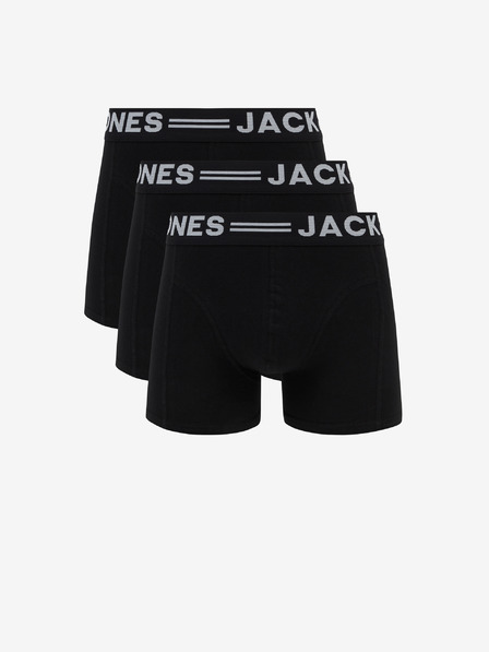 Jack & Jones Комплект от три черни боксерки Jack & Jones Sense