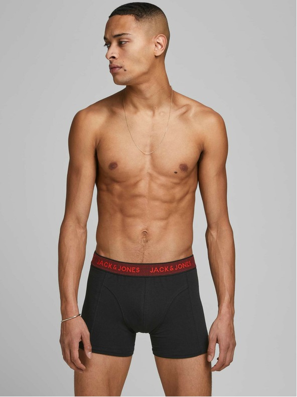 Jack & Jones Комплект от три черни боксерки Jack & Jones