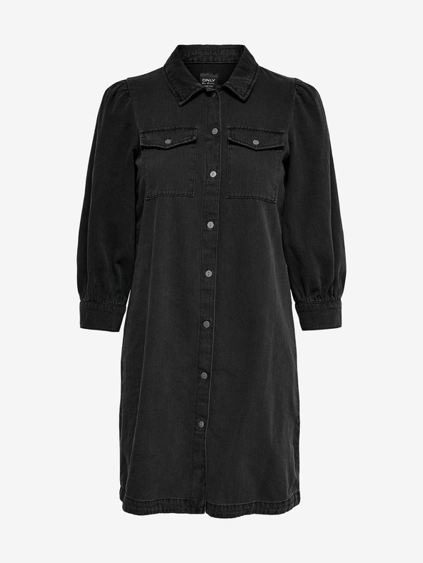 ONLY Черна дънкова рокля ONLY Felica