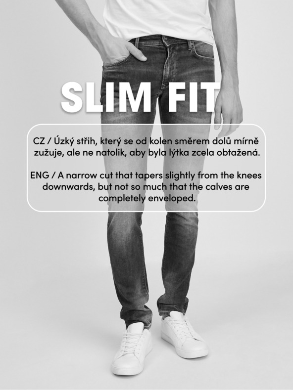 Jack & Jones Сини прилепнали дънки Jack & Jones Glenn