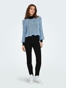 ONLY Син дамски пуловер с изрязани ръкави ONLY Nola