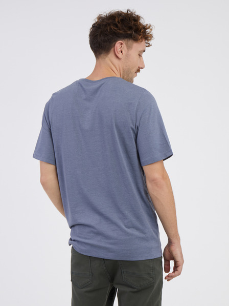 Jack & Jones Синя мъжка риза на райета Jack & Jones Organic