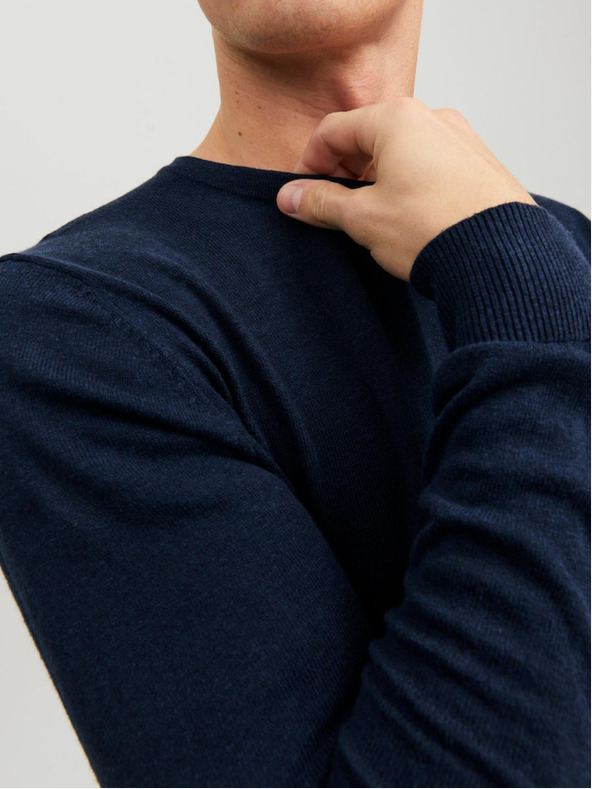 Jack & Jones Тъмносин мъжки пуловер Jack & Jones Emil