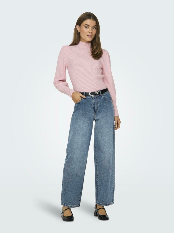 ONLY Светлорозов дамски пуловер ONLY Katia