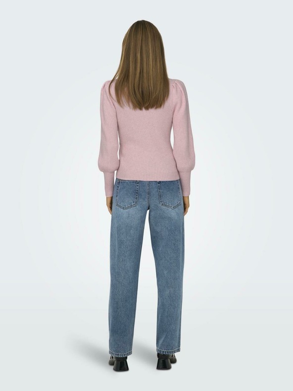 ONLY Светлорозов дамски пуловер ONLY Katia