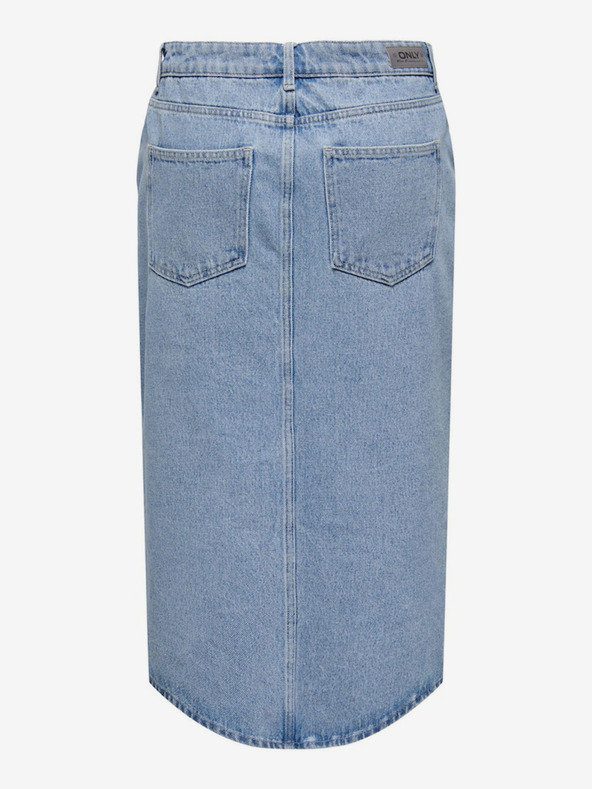 ONLY Светлосиня дънкова миди пола за жени ONLY Bianca