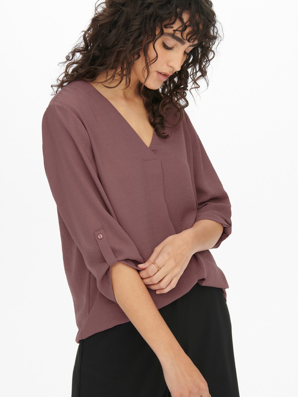 Jacqueline de Yong JDY Divya Тъмнорозова дамска блуза