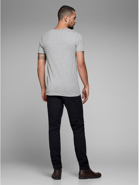 Jack & Jones Светлосива раирана тениска Jack & Jones Basic