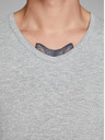 Jack & Jones Светлосива раирана тениска Jack & Jones Basic