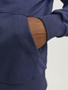 Jack & Jones Тъмносин мъжки суитшърт с качулка Jack & Jones Caleb