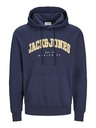 Jack & Jones Тъмносин мъжки суитшърт с качулка Jack & Jones Caleb