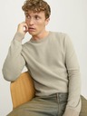 Jack & Jones Бежов Мъжки пуловер Jack & Jones Globe