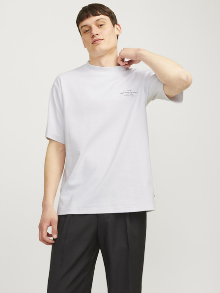 Jack & Jones Бяла мъжка тениска Jack & Jones