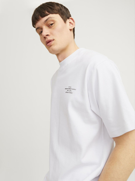 Jack & Jones Бяла мъжка тениска Jack & Jones