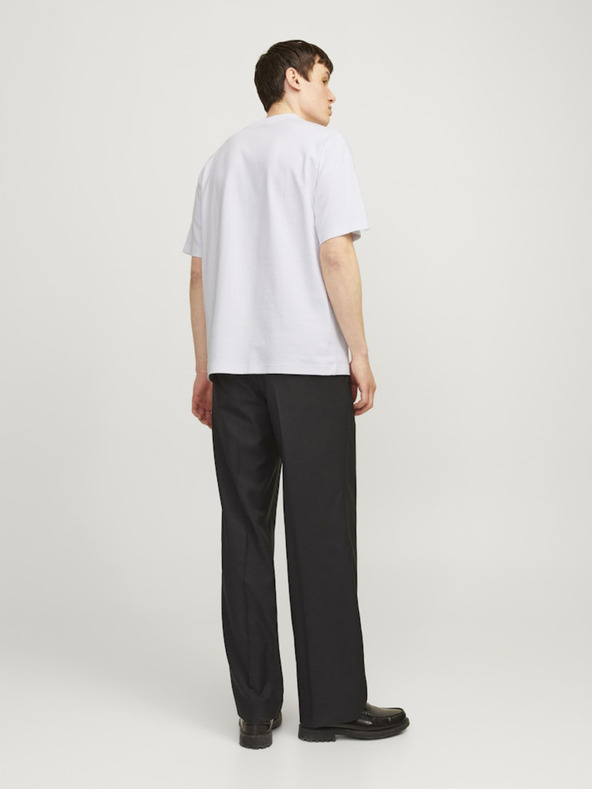 Jack & Jones Бяла мъжка тениска Jack & Jones