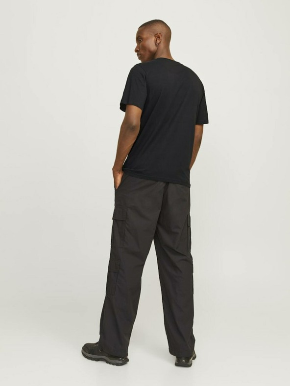 Jack & Jones Черна мъжка тениска Jack & Jones Outdoor