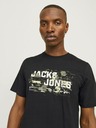 Jack & Jones Черна мъжка тениска Jack & Jones Outdoor